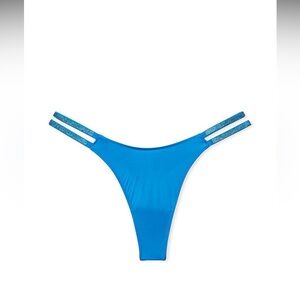 Victorias Secret Very Sexy Double Shine Strap Smooth Thong Panty Underwear. NWT